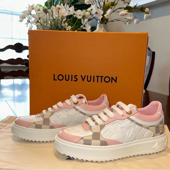 Louis Vuitton New Time Out Pink Sneakers - Picture 3 of 10